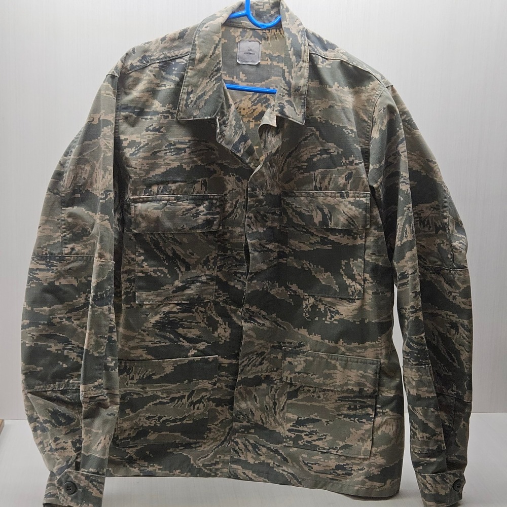 US Air Force Digital Tiger Stripe Camo Utility Coat Jacket 44R SPM1C1-12-D-B008